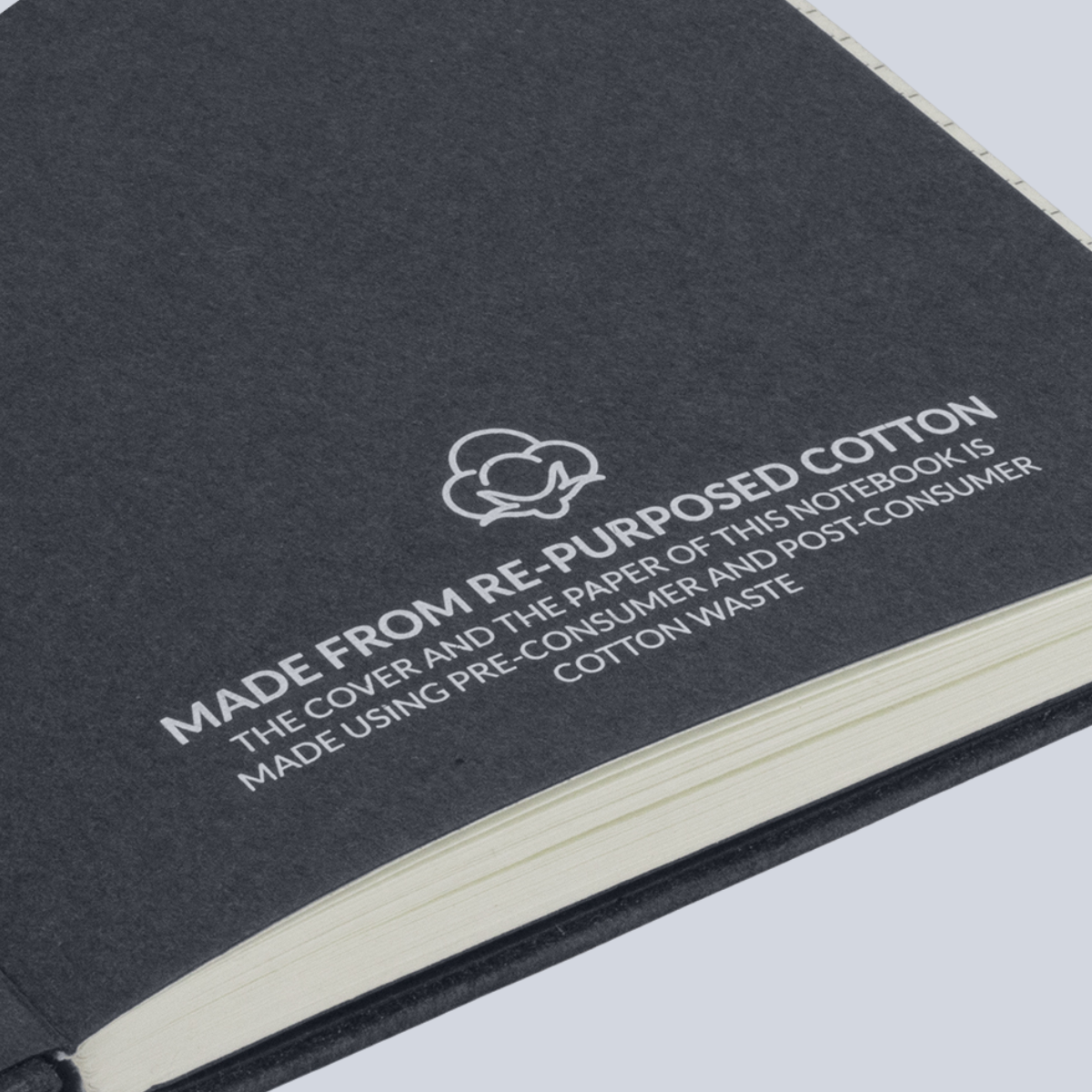 Recycled Cotton Hard Cover Notebook