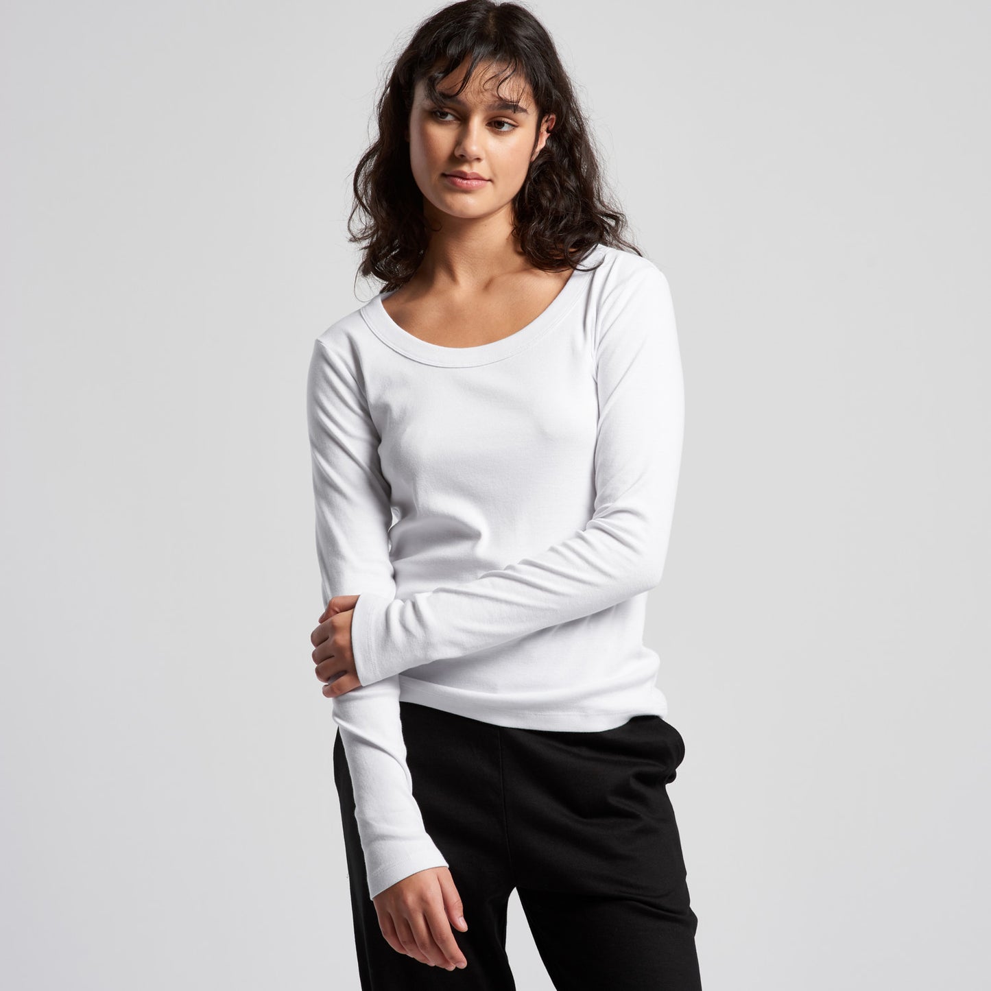 Women's  Organic Rib L/S Tee - 4075