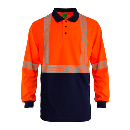 Hi Vis Recycled Day/Night Long Sleeve Polo Result