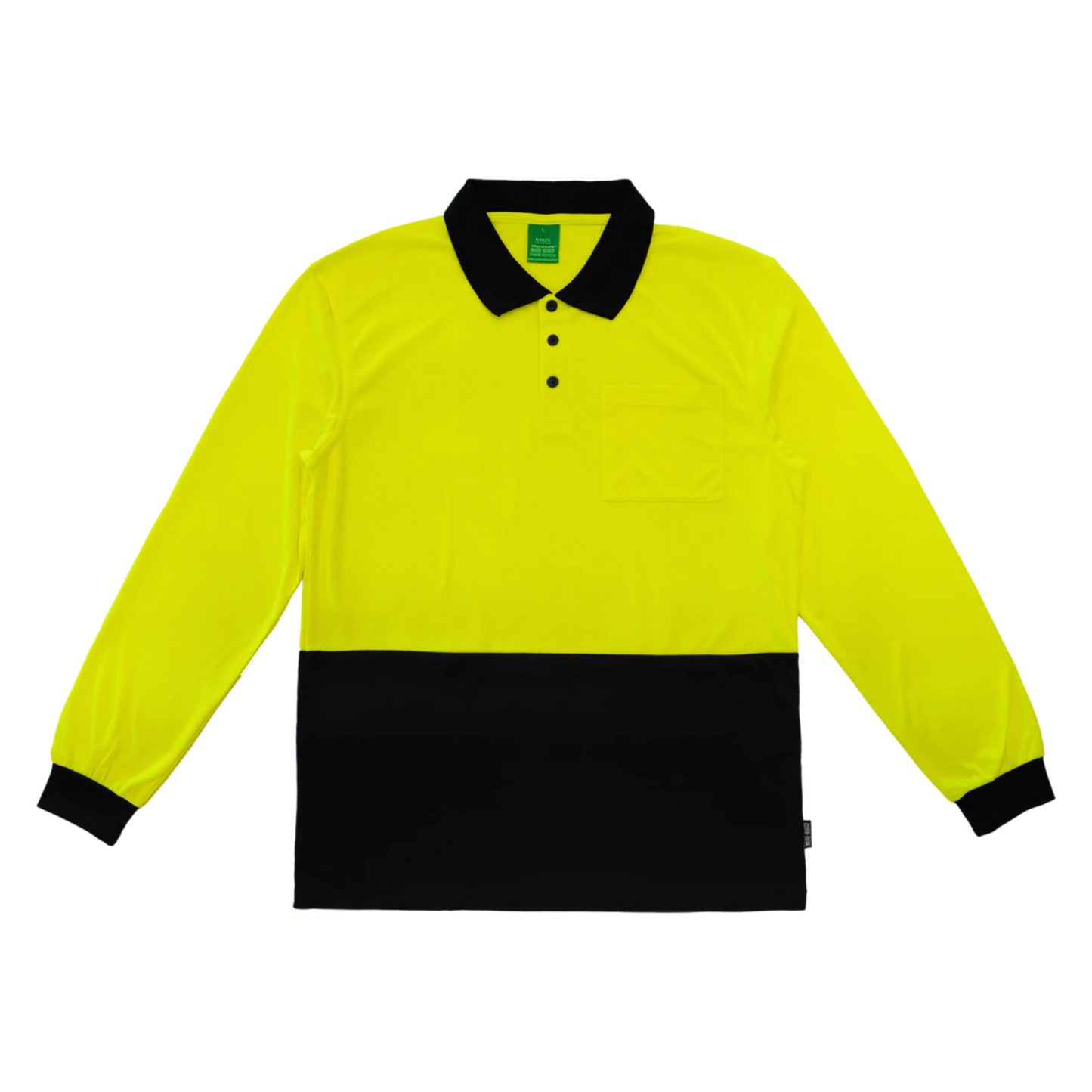 Hi Vis Recycled Long Sleeve Polo Result