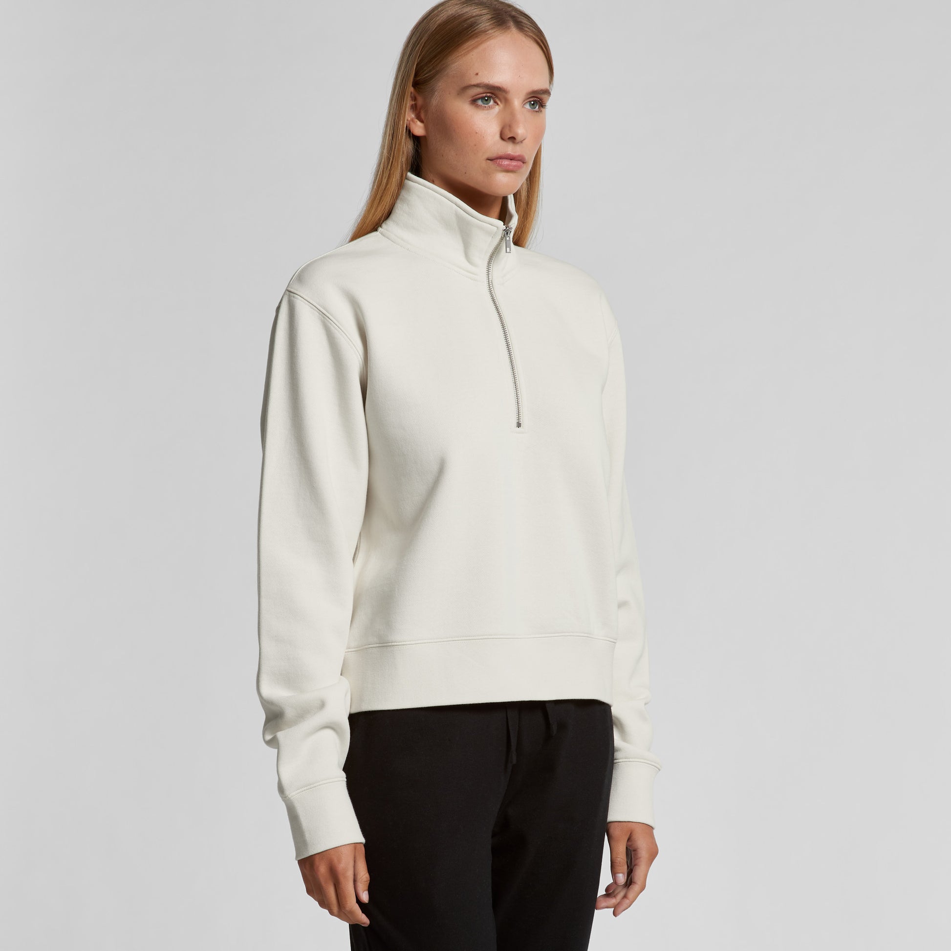 Women's Recycled Half Zip Crew AS Colour