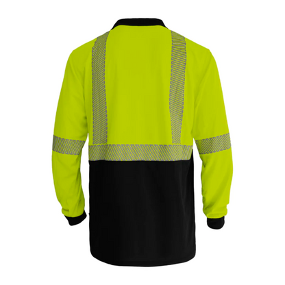 Hi Vis Recycled Day/Night Long Sleeve Polo Result