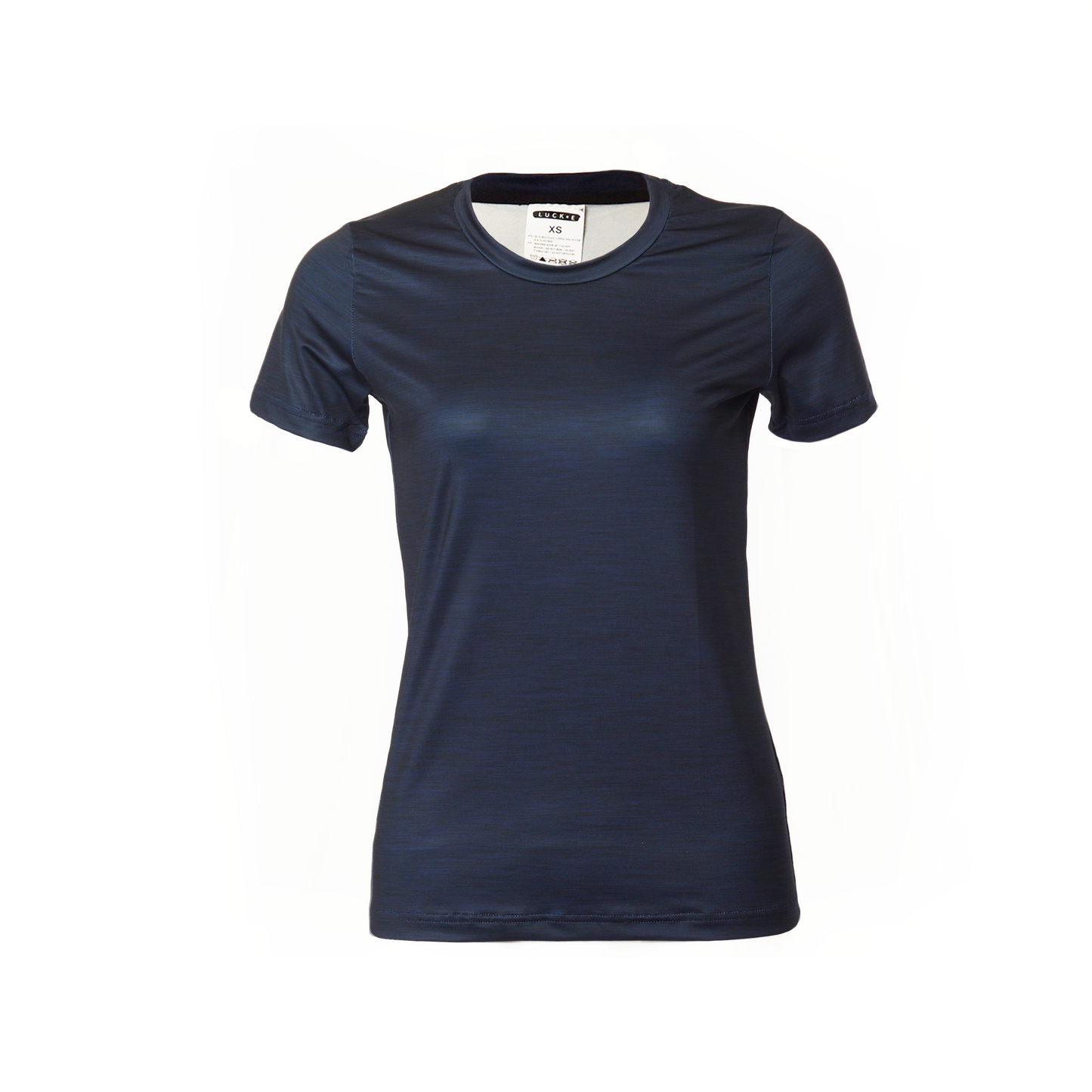 Deep Blue | Short Sleeve Tech Tee | Made From 92% Recycled Ground Coffee Polyester | Female LUCK•E