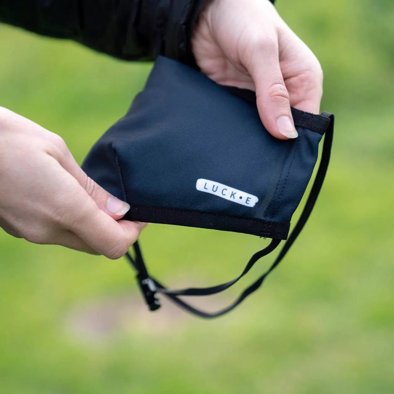 LUCKEFit Travel Face Masks |  Award-Winning ViralOff® | NZ Helix+ Filter | Black LUCKE