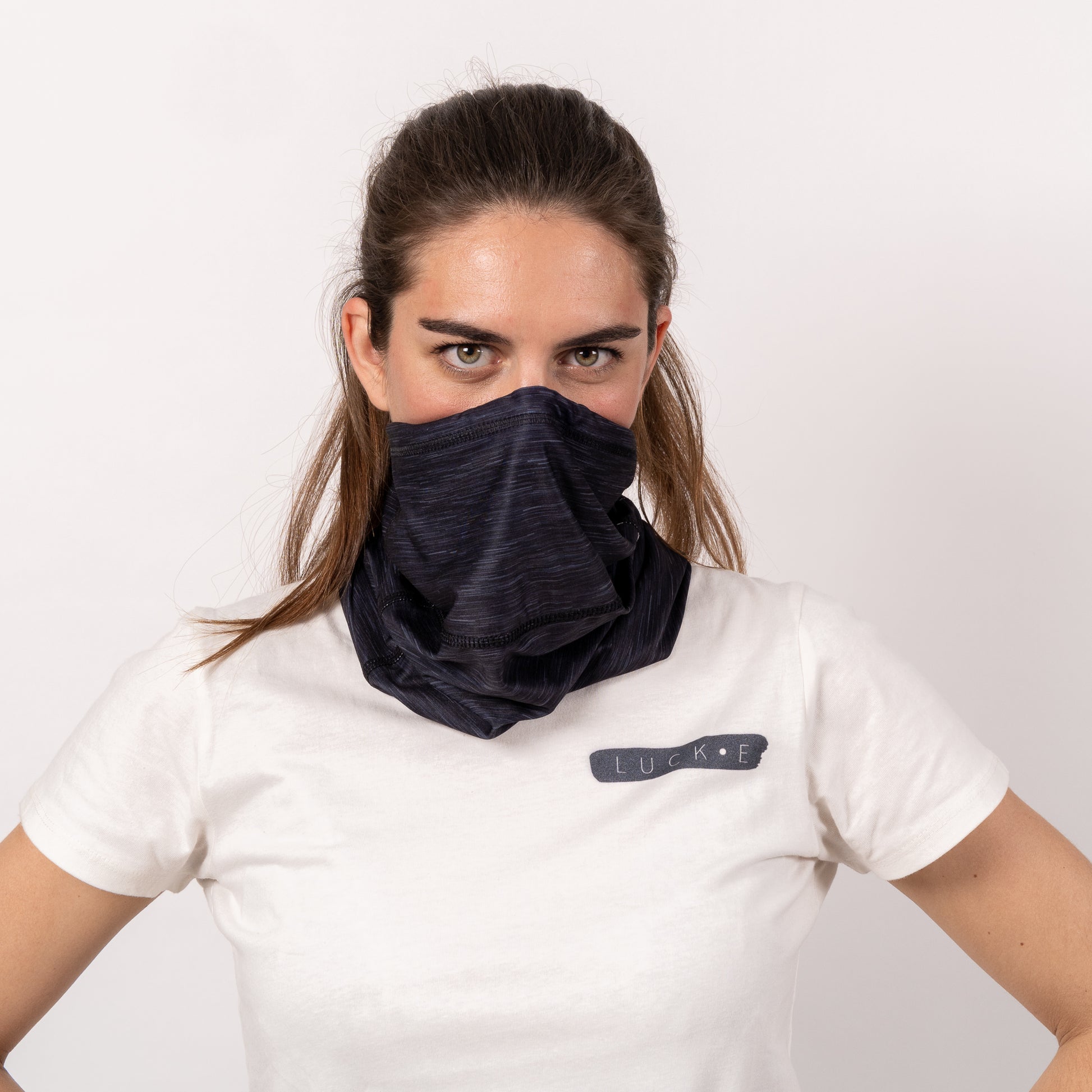 LUCKEgo™ | With Built-in 3 layer Mask | Heiq Technology | Black LUCK•E