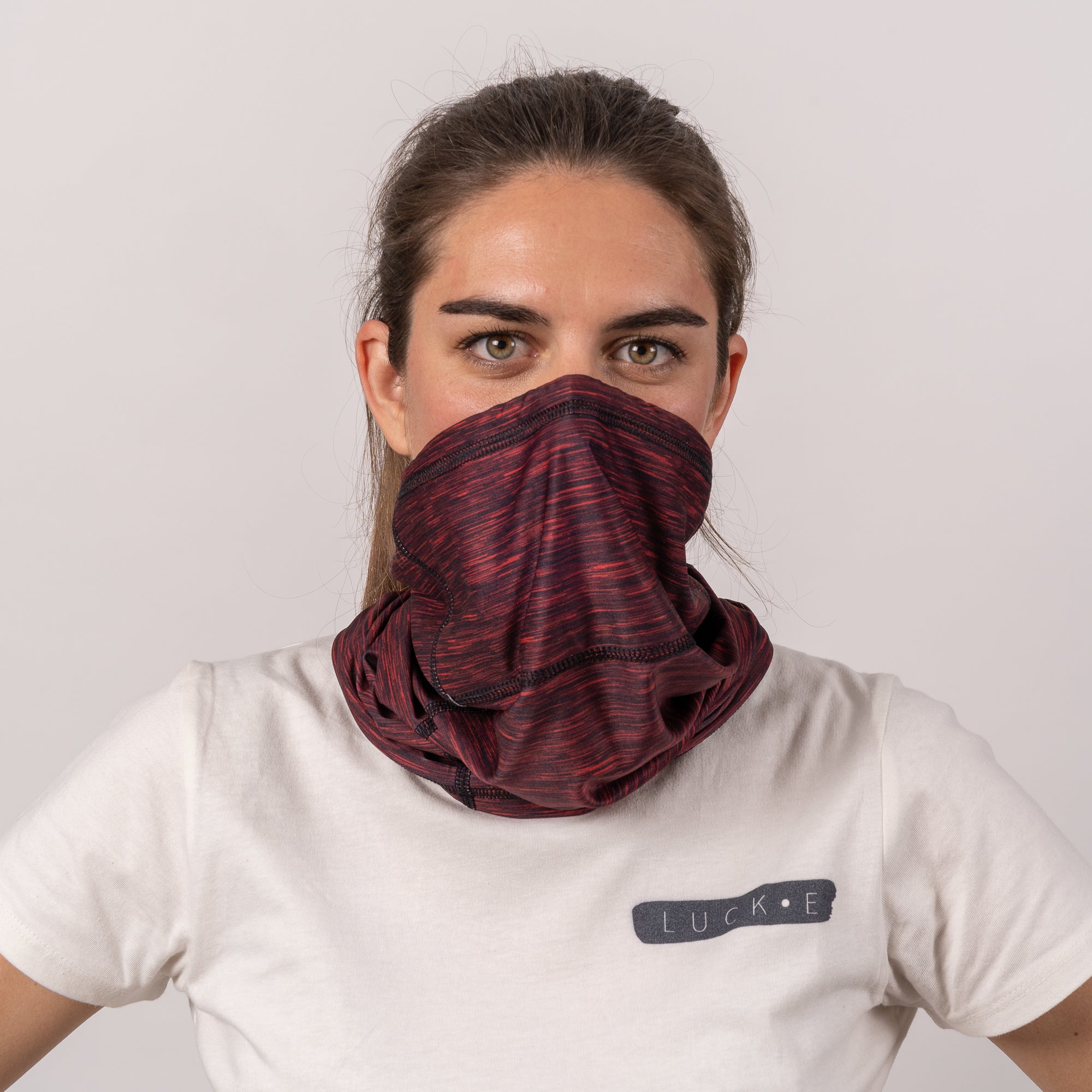 LUCKEgo™ | With Built-in 3 layer Mask | Heiq Technology | Burgundy LUCK•E