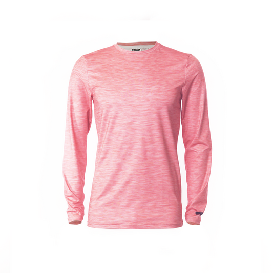 Dusty Pink | Long Sleeve Tech Tee | Recycled Ground Coffee Polyester | Male/Unisex LUCK•E