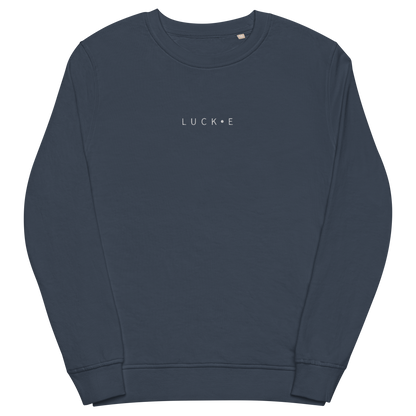 LUCKE Staple Sweatshirt | 80% Organic Cotton 20% RPET | Navy LUCK•E